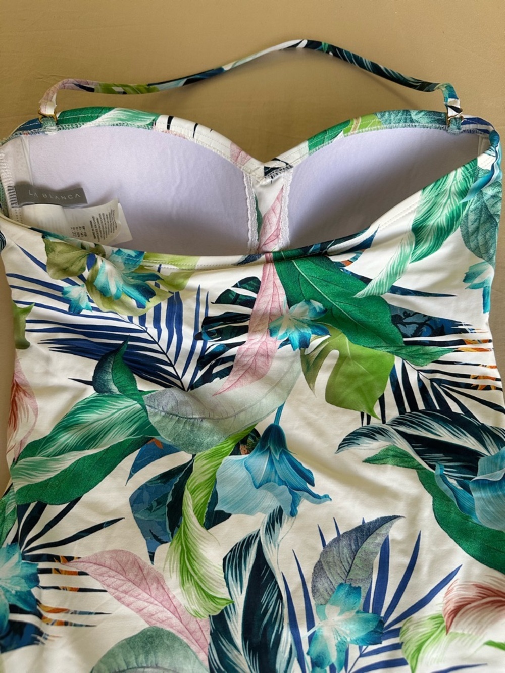 La Blanca Tropical Print One Piece Swimsuit Size 8 - Picture 9 of 9